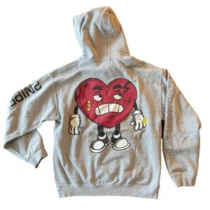 Heart Break Kodak Black Sniper Gang Gray Hoodie, design on back and sleeves